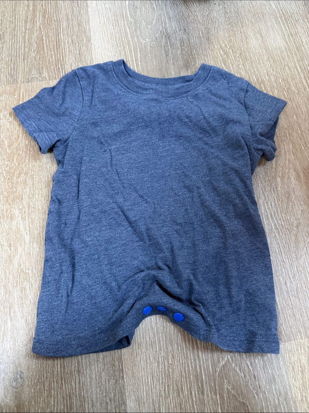 Cat & Jack Heather Gray Short Sleeve Romper